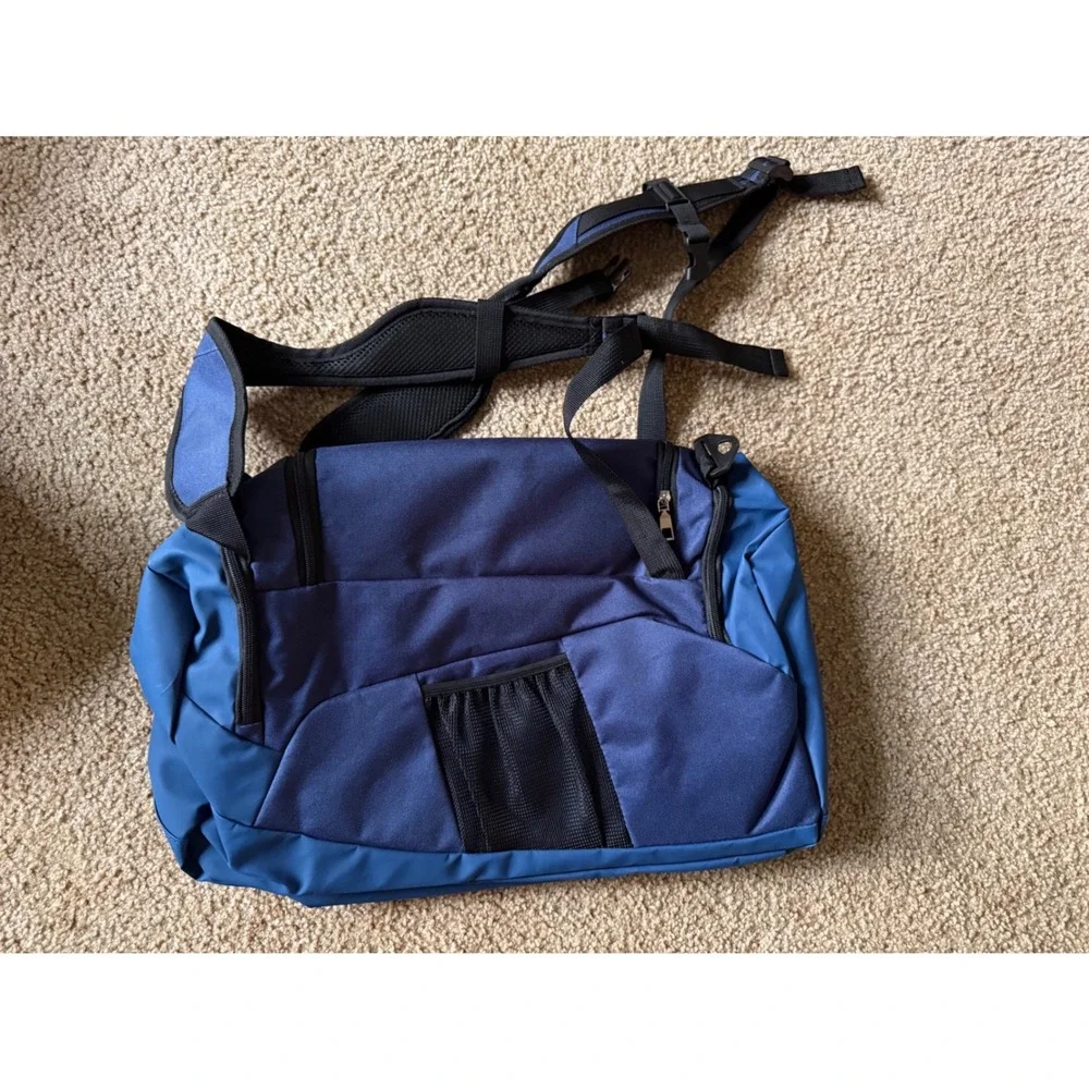 Eternal Living Duffel Backpack Blue Water Resistant Convertible Gym Travel Bag